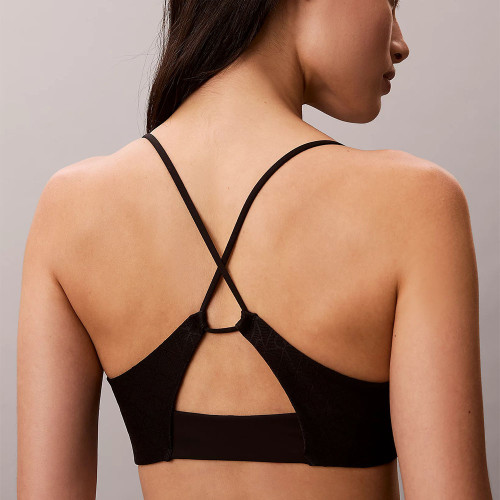 Calvin Klein Γυναικείο μπουστάκι Monogram Logo Mesh Plunge Bra